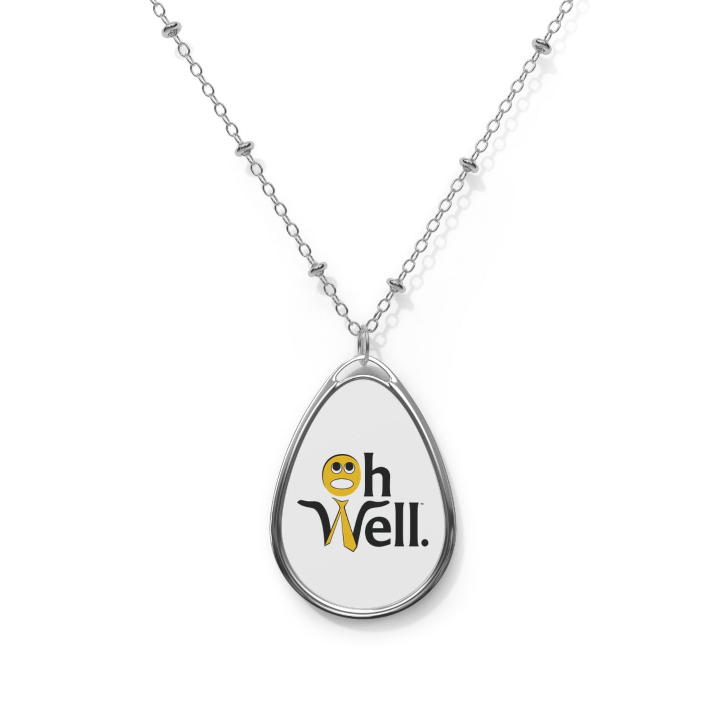 Necklace with Oh Well Logo
