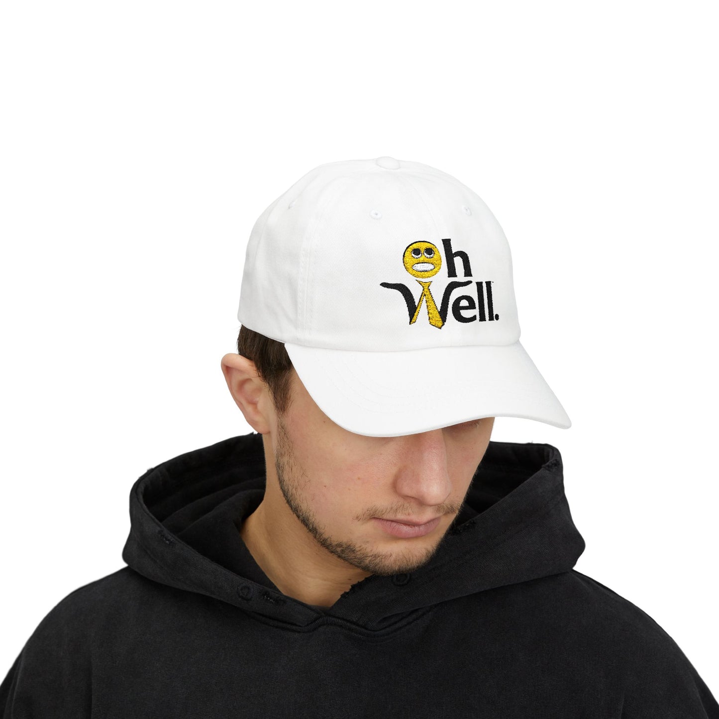 Oh Well Classic Dad Cap - Casual White Hat for Everyday Wear