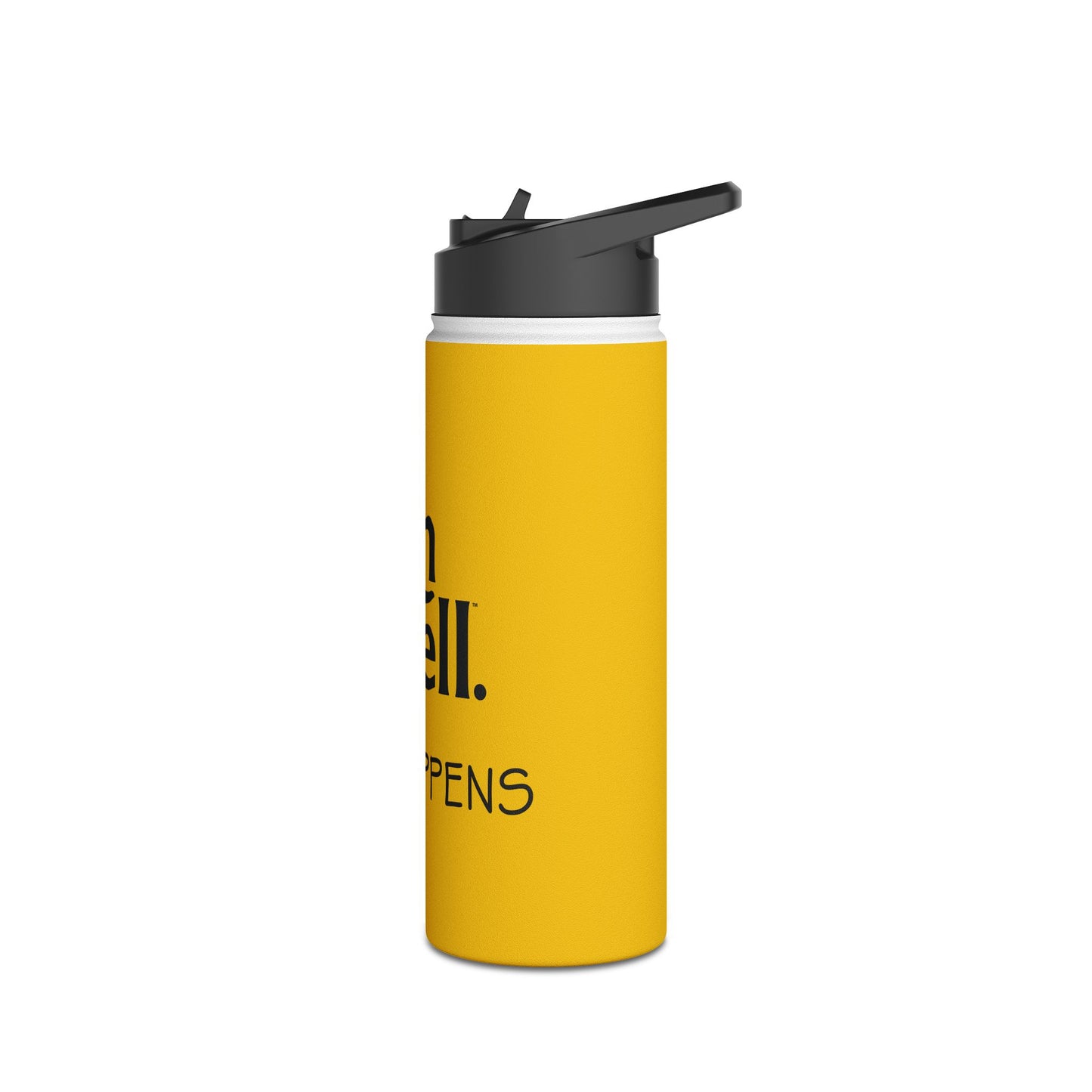 Oh Well Stainless Steel Water Bottle - "Sip Happens"