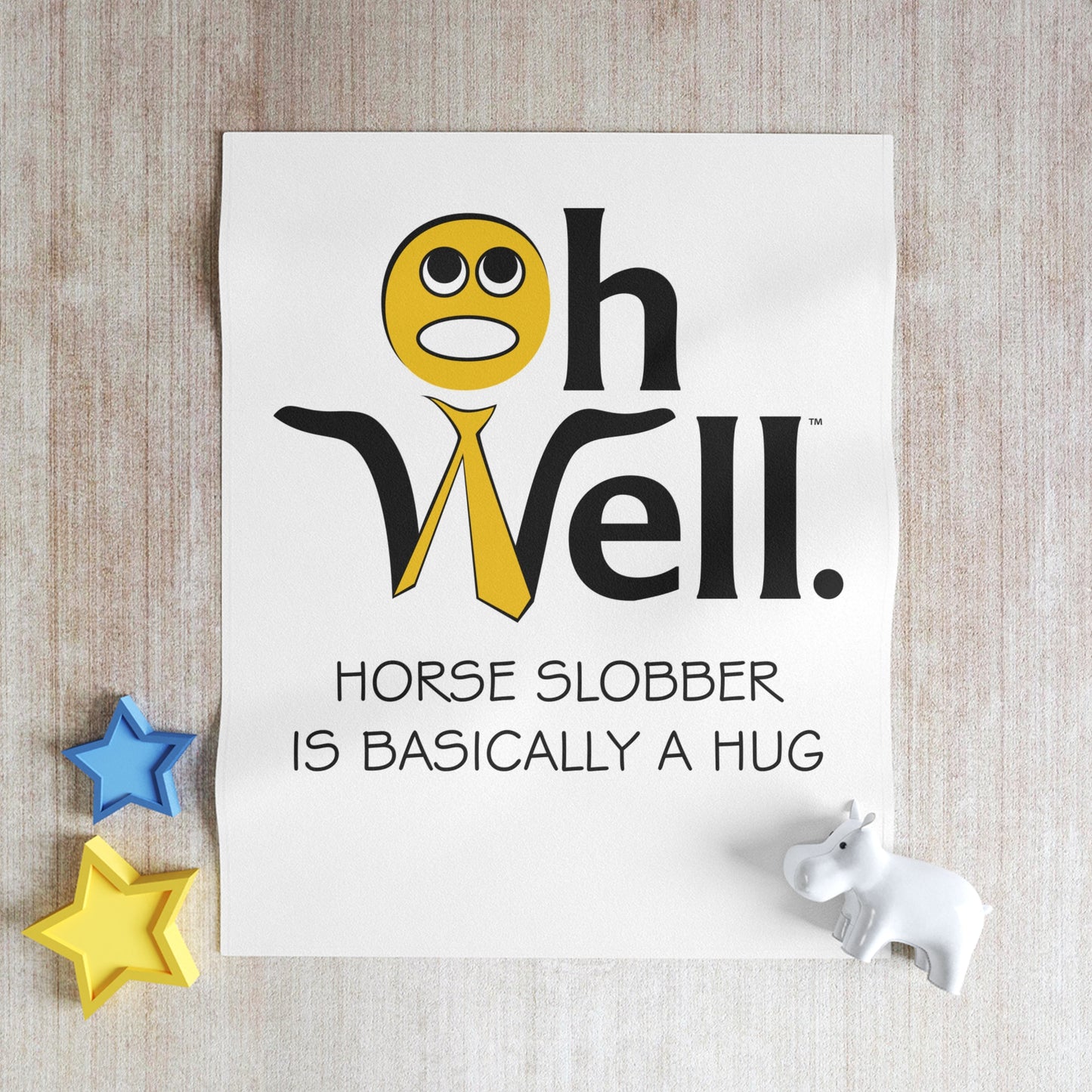 Funny Throw Blanket - "Oh Well Horse Slobber Is Basically A Hug"